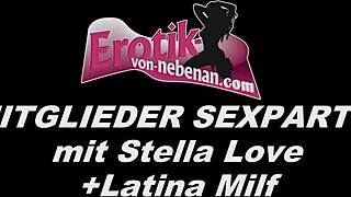 German amateurs at swinger party get creampies and bukkake with lots of cum