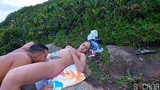i filmed this hot blonde assfuckin' on the beach with surfer hidden