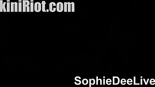 Big Tit Sophie Dees Masturbates in Micro Bikini