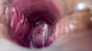 Vaginal Orgasm Explored With Speculum!