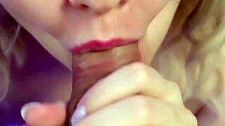 does this blonde suck cock close-up?