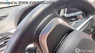 Got cum on tits from bent-over doggystyle with tattooed babe at beach!