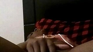 Someone masturbating in a homemade video