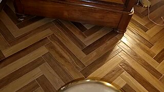 Horny Naked Italian Guy Jerks Off In Cum-Stained Shirt, Spied By Stepsister