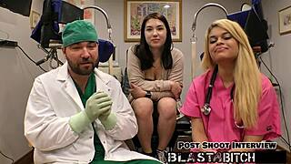 Mina Moon intensely sucks dick and gets her ass fucked twice backstage