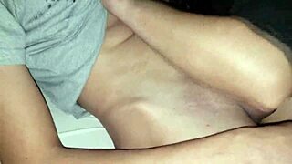 Homemade husband shares wife for sucking two cocks, including 18yo monster white one, in curious mmf with karina and lucas