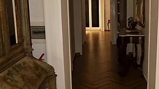 Horny Naked Italian Guy Jerks Off In Cum-Stained Shirt, Spied By Stepsister