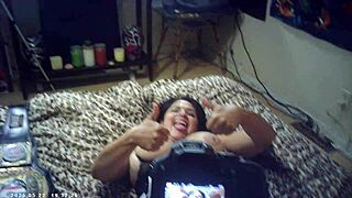 I feel the Italian pound machine as a first timer with tight pussy in behind the scenes