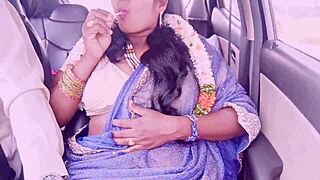 Beautiful housewife cheating husband romance with car driver telugu dirty talks