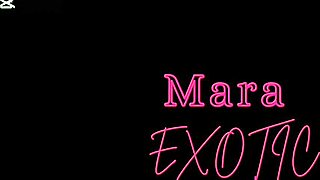 thick thighs ebony milf masturbation and blowjob tease - mara exotic