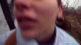 Public Agent Babe Takes Big Cock After Losing Game