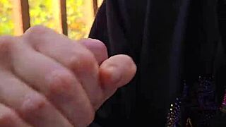 Skinny Milf Wife Smokes Before Giving Homemade Blowjob And Swallowing Cum.