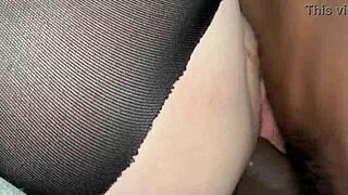 Stepdad fucks petite stepdaughter bareback and busts loads in her tight ass pussy!