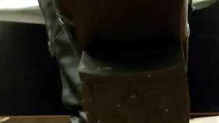 Yuki worships boots and feet in bdsm domination