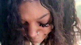 kashofficials moans as renity love straps her on the balcony