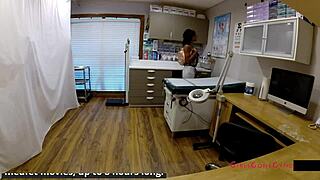 tampa university entrance physical - nikki star with close-up glasses masturbation patient fingering latex spreading curly florida nurse