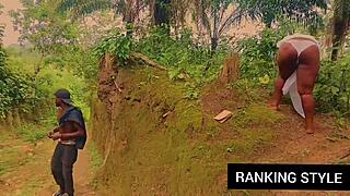 Curvy BBW Fucked Hard Outside in Missionary