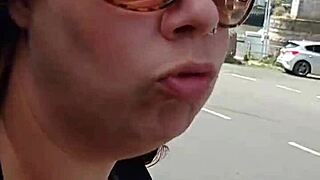 my wife smoking a cigarette