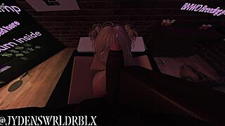 White Blonde Wanders Hood For Monster Black Cock Adventure