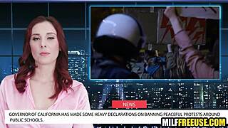 Imagine hot milfs getting freeused during a California news broadcast?