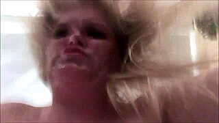 Jenna Jaymes deepthroats monster cock then squirts