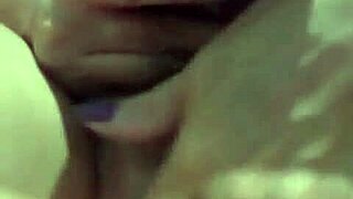 Mature woman indulging in a private intimate moment with herself, enjoying some alone time