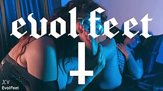 Brunette Lesbian Licks Big Clit And Ass With Toys And Natural Tits