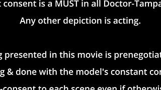 Mia Sanchez's backstage entrance physical turns into anal fingering orgasm.