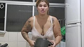 Exhibitionist flashes in camisola during outdoor walk