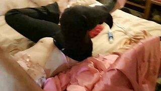 sexy white slut sucking, rimming, fucking in lingerie?