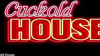 Natural Redhead Stretches Her Pussy with Friend's Black Cock