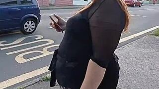 my wife smoking a cigarette