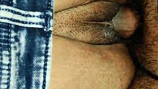 College Girl Sex Videos With Hairy Tight Pussy Doggystyle Bent Over Jeans Close-Up!