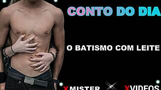 Baptism with milk, erotic Brazilian style amateurs