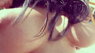 Angelina Finds Big Black Dick in Pool for Deepthroat.