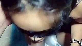 she can't hold back her desires even with a boyfriend, shaking her ass in the bedroom