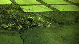 Outdoor English setting with an earthy MILF from the sixties