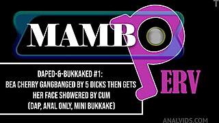 I-I got gangbanged by 5 dicks and my face showered with cum, dap anal only mini bukkake