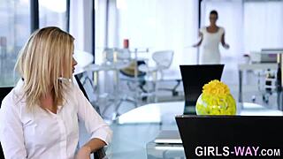 Stunning lesbians in stockings scissoring