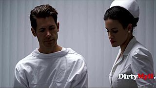 Compassionate nurse in passionate hospital fantasy