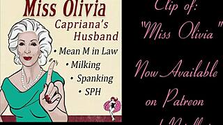 miss olivia humiliates with spanking and milking in mother-in-law roleplay