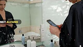 Did The Czech MILF Fuck That Young Dude In The Bathroom?