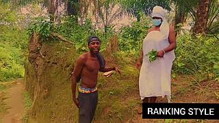 Curvy BBW Fucked Hard Outside in Missionary