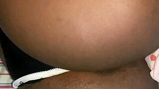 Aline is on my bed showing her ass