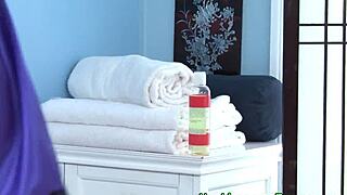 Spunky Faced Masseuse Handles Big Cock With Piercings And Tattoos