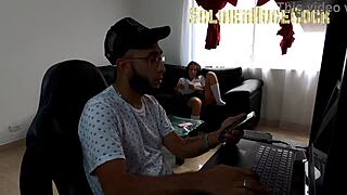 My stepdaughter seduces me for huge cock in pussy!