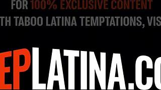 Big Ass Latina Teen Rides Stepdaddy Cock