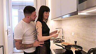 I dominated Mia Stone with double vaginal penetration, making her scream as she took two cocks in her tight pussy.