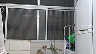 Exhibitionist flashes in camisola during outdoor walk