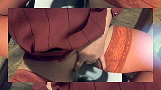 In this casual scene, the tall curvy housewife gets slapped and talks dirty during orgasm